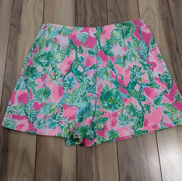 NWT! Lilly Pulitzer Cassia Skort Raz Berry Catty Shack Size 8 - Picture 13 of 15